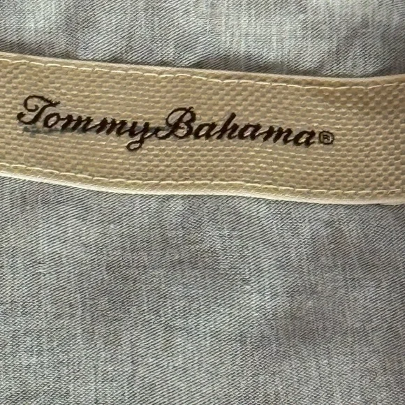 Tommy Bahama Men’s 100% Linen Long Sleeve Cruise wear Button Up Shirt Tropical L - Picture 5 of 13